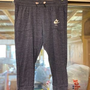 Nike crop joggers, blue. —Size XL